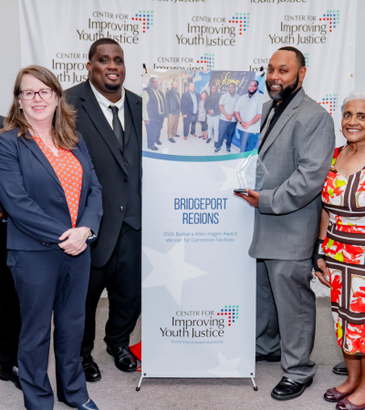 Bridgeport REGIONS: 2026 Center for Improving Youth Justice Barbara Allen-Hagen Winner